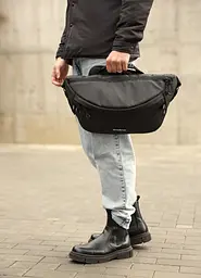 Чоловіча cумка-бананка під ноутбук Sambag Urban Laptop 46 × 26 см (51411064m) - мініатюра 6
