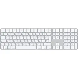 Клавіатура Apple Magic Keyboard with Touch ID and Numeric Keypad White (MXK73) Box [122931] - мініатюра 1
