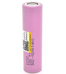 Акумулятор LiitoKala Lii-35E 18650 3500 mah без захисту Рожевий (2209794000)