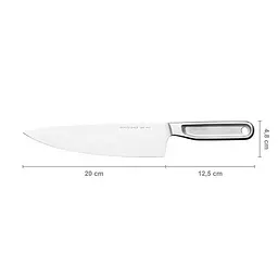 Ніж шеф-кухаря Fiskars All Steel великий 20 см (1062882) - мініатюра 3