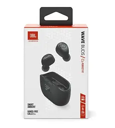 Навушники бездротові JBL Wave Buds (JBLWBUDSBLK) чорні - мініатюра 8