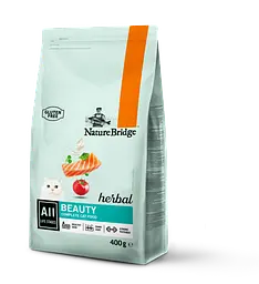 Сухий корм для краси котів на всіх стадіях життя Nature Bridge Herbal супер - преміум 400г