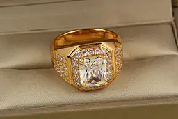 Кільце Xuping Jewelry істина р 22 золотисте