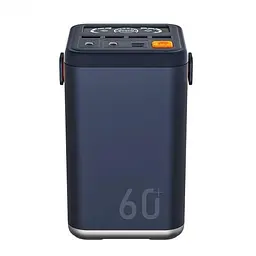 Потужний Повербанк Великої Ємності на 60000 mAh 45W із Швидкою Зарядкою Type C O2 Project Power Bank 60000mah YT-2030 для роутера