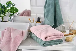 Рушник махровий Ardesto SuperSoft, 50х90см, 100% бавовна, рожевий (ART2250SCP) - мініатюра 8