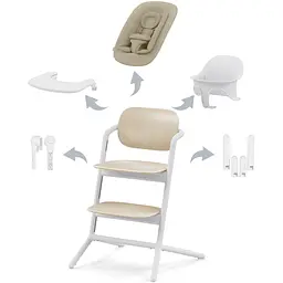 Стілець для годування Cybex Lemo 4 в 1 Sand White (521003223) - мініатюра 6