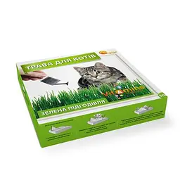 Трава для котів Круг з ґрунтом, 50 г