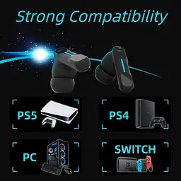 Бездротові ігрові навушники Middle Rabbit SW4 Bluetooth 2.4G для PS4 PS5 PC Switch - мініатюра 6