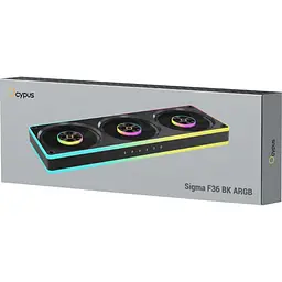 Система корпусних вентиляторів Ocypus Sigma F36 ARGB Black (SIGMA-F36-BK3AM00X-GL) [169807] - мініатюра 9