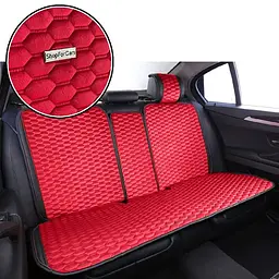 Накидка на задні сидіння Алькантара Palermo Premium Червоні 1 шт