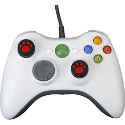 Накладки на стіки Thumb Grips 2-pack для PS4-PS5-Xbox FootPrint Red [47552] - мініатюра 2