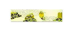 Вініловий кухонний фартух Happy Pocket Оливки Оливкова олія Греція наклейка Їжа Бежевий 60х200 см Z180400 - мініатюра 7