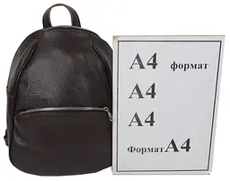 Рюкзак шкіряний жіночий Borsacomoda 814.034 9L Коричневий - мініатюра 8