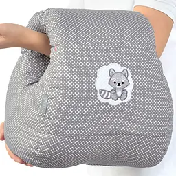 Подушка для годування Papaella Mini Горошок, 28х30 см, сірий (8-31999) - мініатюра 6