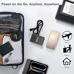 Мережева зарядна станція ILEPO 500W на 2 USB+6 Type-C мультизарядний пристрій потужний блок живлення Black (19339) - мініатюра 6