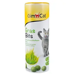 Вітамінізовані таблетки для котів GimCat Gras Bits трав'яні кульки, пакетик, 425 г