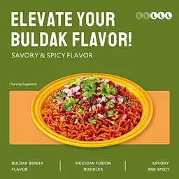 Локшина Samyang Buldak Birria Spicy Ramen 130г - мініатюра 4