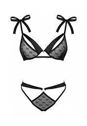 Комплект білизни Obsessive Obsessivia S/M чорний - мініатюра 5