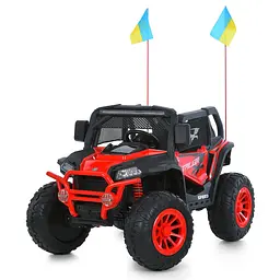 Електромобіль джип 24V8Ah 4x45W EVA шкіра MP3/USB/TF/Bluetooth червоний (M 6131EBLR-3 24V)
