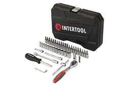 Набір інструментів Intertool RED 48 од., 1/4" (ET-9048) - мініатюра 3