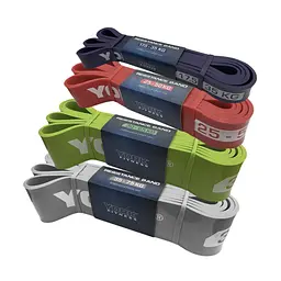 Набір резинок для фітнесу York Fitness 4 шт (17,5 - 65кг) - мініатюра 4