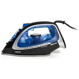 Праска Holmer HIC-2640, Blue/Black, 2600W, кераміка, паровий удар 140 г/хв, постійна подача пари 40 г/хв, вертикальне відпарювання, очищення від накипу - мініатюра 2