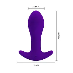 Анальна пробка - Pretty Love Morton Anal Plug Purple - мініатюра 6