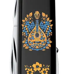Ніж Victorinox Huntsman Ukraine 91мм 15функ чорн Українські мотиви - мініатюра 3