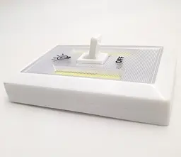 Світлодіодний LED світильник нічник вимикач на батарейках 4хAAA 3W 2COB магніт липучки 11х8см UKC - мініатюра 2