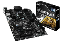 Материнська плата MSI H270 PC Mate LGA 1151v1 (H270 PC MATE) Б/В - мініатюра 2