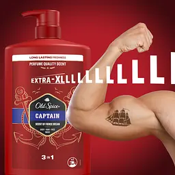 Набір: Гель для душу-шампунь Old Spice 3 в 1 Captain 1 л + Твердий дезодорант Old Spice Deep Sea 50 мл - мініатюра 10