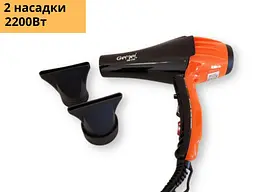 Фен для волосся Gemei GM1751 професійний з насадкою 2200 Вт чорний (lp-91045) - мініатюра 2