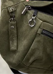 Сумка бананка Sambag DistrictDart оливкова 38×21 см (80460419) - мініатюра 8