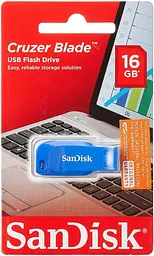 Флеш-накопичувач Sandisk 16GB USB Cruzer Blade Blue Electric (SDCZ50C-016G-B35BE) - мініатюра 3