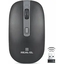 Миша REAL-EL RM-303 Wireless black-grey