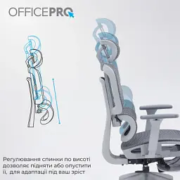 Офісне крісло OfficePro Skyline OC750-G-DG-DG (OC750-G-DG-DG) - мініатюра 12
