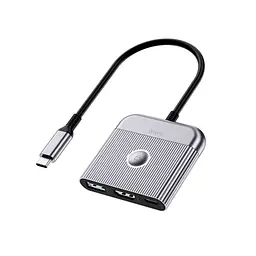 USB-Hub WIWU Traveling 3in1 USB C hub Wi-HB002 Сірий