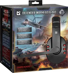 Гарнітура Defender Warhead G-160, 2х3,5мм, Чорний - мініатюра 9