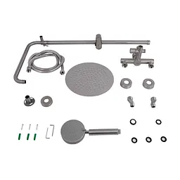 Душова система для душу Lidz Aria 1020 на два споживача (k35) LDARI1020NKS46114 Nickel, Нержавіюча сталь - мініатюра 8
