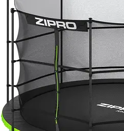 Батут із внутрішньою сіткою Zipro Jump Pro 16 футів 496 см чорно-зелений (5902659840707) - мініатюра 2