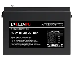 Акумуляторна батарея для ДБЖ Cyclen LiFePO4 25.6 V / 100 А*ч (44-00080) - мініатюра 2