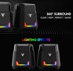 Компьютерные колонки Fantech GS 205 HELLSCREAM Black - мініатюра 5