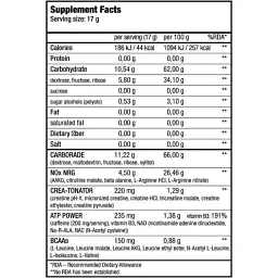 Передтренік BiotechUSA Nitrox Therapy Blue grape 17 г - мініатюра 2