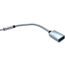 Перехідник OTG Type-C USB 3.2, 0.15 м, срібний