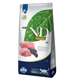 Сухий беззерновий корм Farmina N&D Prime Cat Lamb & Blueberry для дорослих котів (ягня, чорниця), 10 кг