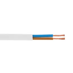 Кабель Одескабель H03VVH2-F 2x0,75 білий, бухта 100м