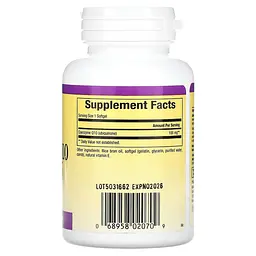 Коензим Q10 Natural Factors Coenzyme Q10, 100 мг 30 гелевих капсул - мініатюра 2