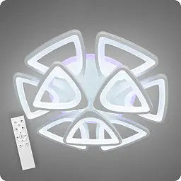 Люстра світлодіодна 517 Light 3color з пультом 232Вт Білий (00058)