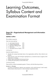 Organisational Management and Information Systems. Exam Practice Kit. Paper P4 - мініатюра 4