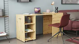Стіл-тумба трансформер Смарт 1/2 Ferrum-decor 750x1450x600 ДСП Дуб Артізан 16 мм (FRD-105079) - мініатюра 10